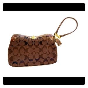 Coach clutch wristlet